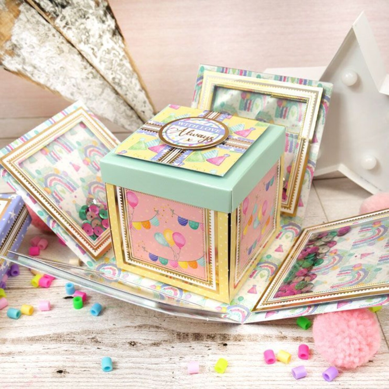Hunkydory Crafts Exploding Boxes Project Kit - Party Box